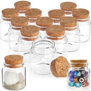 코르크 뚜껑이 있는 선물 DIY 모래 50ML 공예용 미니 파티 작은 유리병
