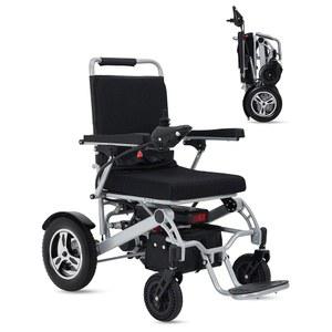 성인용 전동 휠체어, 30마일 장거리 주행 거리, 12Ah 24V 배터리 2대, 초경량 및 접이식, 330파운드 대용량, 올터레인 전기 모빌리티 의자 항공사 승인