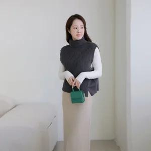 [르포엠]벨라 울 혼방 언발 터틀 베스트