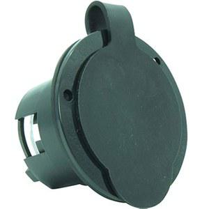 Journeyman-Pro 2715, NEMA L14-30 플랜지 인렛 제너레이터 플러그, 30A 125/250 볼트, 잠금 리셉터클 소켓, 검은색 산업용 등급, 접지 용접 사용 7500와트