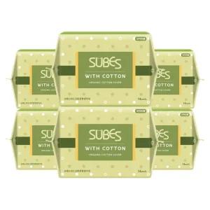 [슈베스] 위드코튼 유기농 순면커버 생리대 6팩 / 중형 대형 오버나이트 팬티라이너 슈퍼 롱 모음전