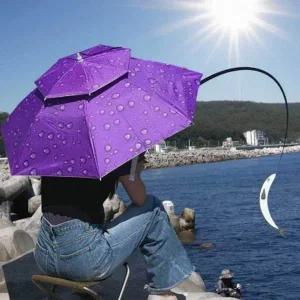 [골드스마일]모자 인기 낚시용 챙넓은 특이한우산 감성 낚시우산