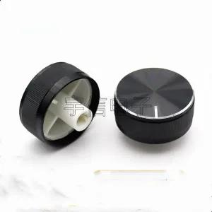호환  볼록 핸들 금속 손잡이 캡 하프 샤프트 자동차 DVD 오디오 내비게이션 CD 볼륨 범용 스위치 캡 30  1