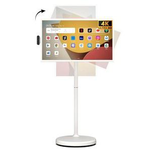 32인치 UHD 4K 스마트 휴대용 TV 2세대, 16(8+8) GB RAM+256GB, 안드로이드 14, EDLA 인증 휴대용 터치스크린 모니터, 내장형 9300mAh 배터리, 풀 스위블 회전, 음성 리모컨