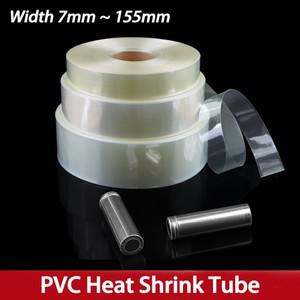 1~20m 투명 7~155mm 18650 PVC 열 수축 튜브 Lipo 배터리 팩 케이스 케이블 슬리브 리튬 절연 필름 랩 보호