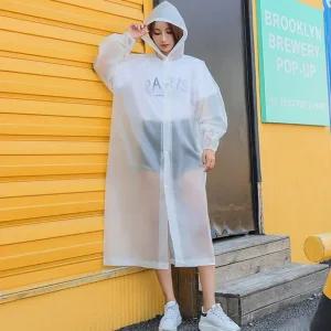 고급 EVA 성인용 아동용 우의 우비 비옷 레져 판촉 행사 콘서트 캠핑 레인코트 방수 휴대용 다회용 단추형