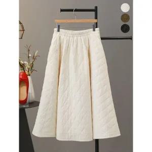 [모노시크]바엘스 퀄팅 패딩 플레어 스커트 MNSS204_P408486989