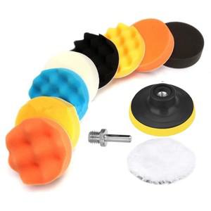 자동차 광택 유광 스펀지 패드 키트 폼 버퍼 왁스 바이크 오토바이 흠집 제거