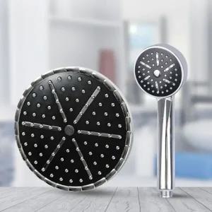해바라기 헤드 원형 블랙 세트 욕실 샤워기 부속 부품