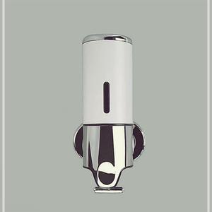 업소용통 용품 액체비누통 화이트 세제 샴푸 450ml 욕실 물비누 벽걸이삼푸통 퓨어홈 디스펜서