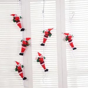 크리스마스 장식 미니 타는 사다리 줄 산타 파티 인형 연말데코레이션 벽걸이 홈데코