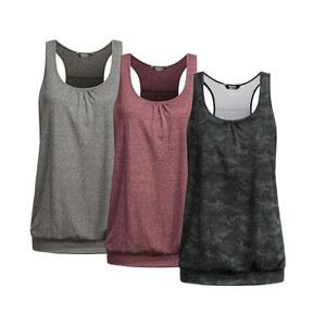 비욘드 레이서백 탱크탑 여성 요가 운동복 민소매 루즈핏 머슬 셔츠 액티브웨어 3팩