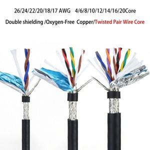 TRVVPS 트위스트 페어 차폐 케이블, STP 절연 CNC 인코더 제어 와이어, 2, 4, 6, 8, 10, 16 코어, 17AWG