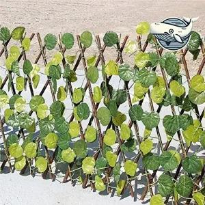 고품질 자연풍 나뭇잎 울타리 실내외 인테리어 소품 원주목 방수목테라스 합성목재 화단경계목 WFGYEG0