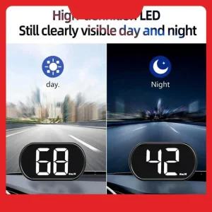 대형 차량 플모든 L 글꼴 속도계 디지털 업 디스플X2 HUD GPS 용 H플러그 앤