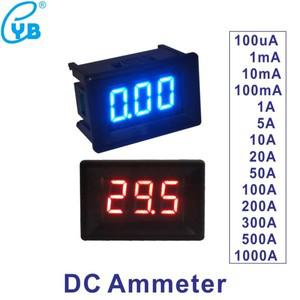 LED 디지털 전류 측정기, YB21C 암페어 미터, DC 0-100uA, 1mA, 5A, 앰프 패널 테스터