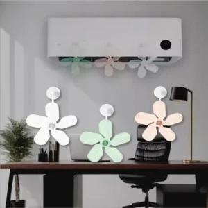 무동력 바람개비 에어컨용 순환팬 빨판 부착 날개팬 콘 무동력 천장형 공기순환기 순환팬 에어 시스템 가드