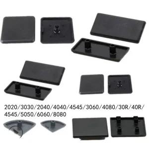 호환  10-50PCS 블랙 나일론 알루미늄 프로파일 엔드 캡 커버 플레이트 202020403030404040804545 EU 알루