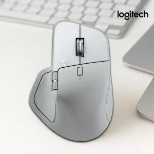 로지텍코리아 MX MASTER 4 FOR MAC 햅틱 마우스 화이트실버