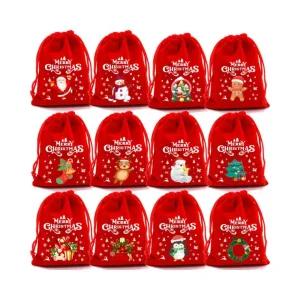 크리스마스 산타 선물 주머니 초콜릿 교회 크리스마스 선물 단체 유치원 장식 포장 사탕 주머니