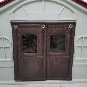 개집 문 방풍막 야외 케이지 대형견집 도어 하우스문