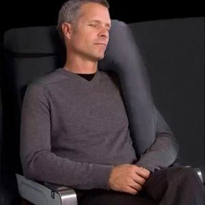 벨벳 목베개 롱 차량용 여행용 낮잠 기내용 쿠션