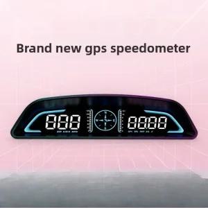 Gps 경보 범용 디스플 과속 자동차 HUD 디지털 Hud 속도계 거리계 고화질 업
