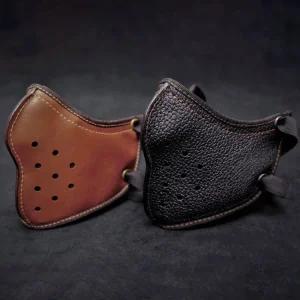 레트로 타기 블랙 빈 오토바이 펑크 가죽 마스크 Halley 품 스타일