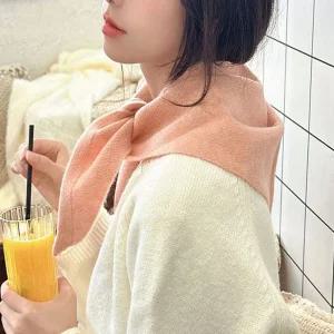 울니트 삼각스카프 헤어커치프 여성스카프 삼각반다나