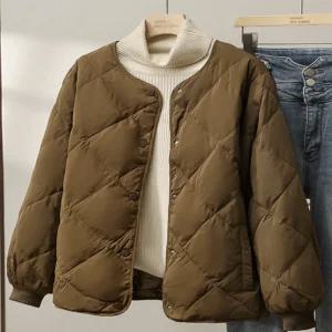 여성패딩점퍼 경량 누빔 여자겨울 가벼운 데일리 숏패딩