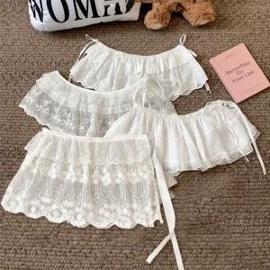 레이스 레이어드 랩 스커트 4종 LM-0680여성 쉬폰 디자인 치마