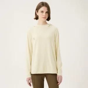 [보니스팍스] 기모 앞판자수 절개 후드 티셔츠-BC42TS020