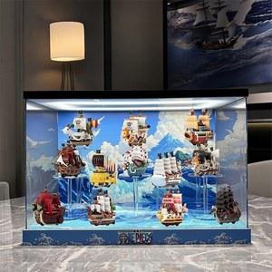 팝마트 원피스 그레이트 해적선 진열장 쇼케이스 아크릴 피규어 장식장 라이트박스