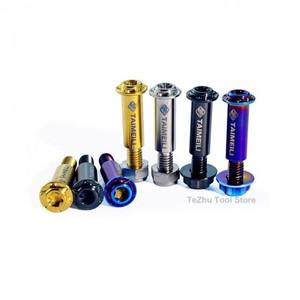 티타늄 합금 오토바이 볼트, 브레이크 레버, 핸들 링크 풀로드 나사 및 너트 장식 M6, 1 개