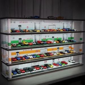 자동차 피규어 보관함 주차장 진열 진열장 원목 장식장
