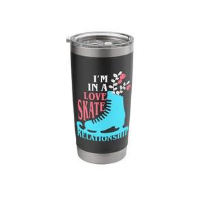 스케이팅 피겨 스케이터 유머 러브 스케이트 관계 스테인리스 스틸 단열 텀블러