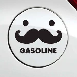 차스티커 수염 가솔린 자동차 주유구스티커 블랙