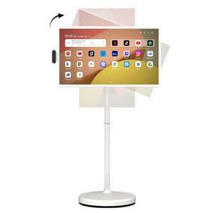 32인치 FHD 스마트 휴대용 TV 2세대, 16(8+8) GB RAM+128GB, 안드로이드 14, EDLA 인증, 롤링 태블릿 온 휠, 내장형 9300mAh 배터리, 풀 스위블 회전, 음성 리모컨