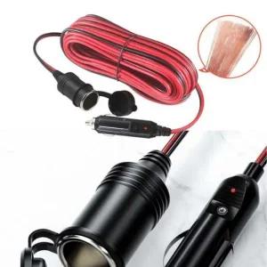 HWA 차량용 시거잭 연장케이블 소켓 4M 시거잭연장 짧은시거잭연장 긴시거잭연장 시거잭연장케이블