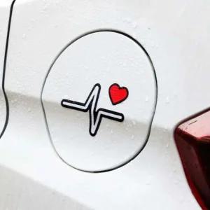 S 심전도 하트 스티커 C01 / DIY 자동차 주유구 DIY