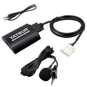 야투르 디지털 음악 CD 체인저 블루투스 기능 자동차 어댑터 핸드 프레스 콜 USB 충전, 마쓰다 2 3 5 6 MX-5 RX-8 MPV 등 지원