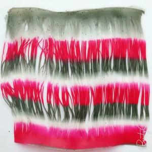 낚시 루어 실리콘 스커트 레이어 태클 공예용 실리콘 스커트 소재 DIY 스피너 고무 지그 버즈베이트  259