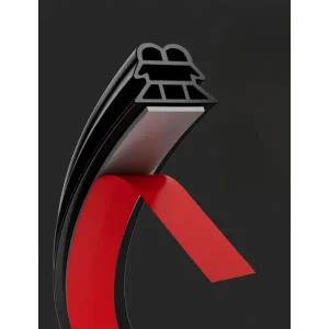 프리미엄 차량용 도어 방지 이중 방음 패킹 고무 스티커 3단 피라미드 실링 스트립 10m