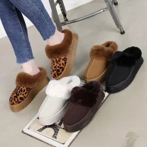 대신cm OSW-472 통굽 털블로퍼/어그털슬리퍼/뮬로퍼/여성털슬리퍼