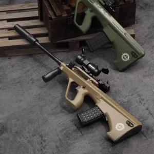 에어 소프트 어그 AUG 수정탄 연사 연발 전동 총