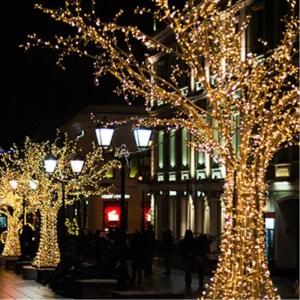 LED 200구 투명선 USB 줄전구 20m 웜색 크리스마스데코소품 크리스마스장식등