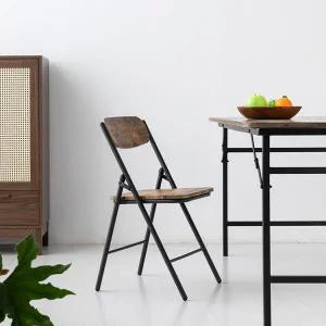 아트박스/마전동상회 접이식의자 빈티지 우드 원목 카페의자