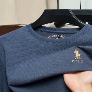 긴팔 카라 셔츠 티 폴로 남방 폴 크루넥 스웨트셔츠 티셔츠 남성 아우터 트렌디 자수 중년 아빠 가을 겨울