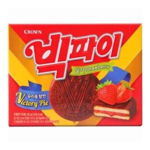 크라운 빅파이 딸기(중) 12개입 216g (1개)