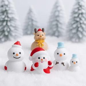 TLB 크리스마스 미니 피규어 5종세트 눈사람 산타 사슴 데코